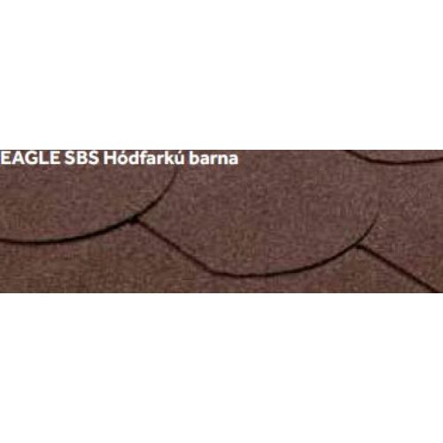 EAGLE SBS Hódfarkú barna SBS modifikált öntapadó felületű bitumenes zsindely