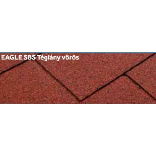 EAGLE SBS Téglány vörös SBS modifikált öntapadó felületű bitumenes zsindely